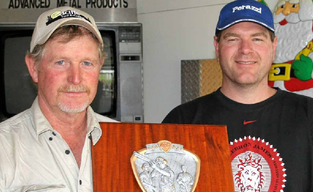 Winner Ross Bartley and runner-up Dan Johnson with the Champion of Champions annual award following the Warwick Clay Target Club’s Christmas Shoot. Winner Ross Bartley and runner-up Dan Johnson with the Champion of Champions annual award following the Warwick Clay Target Club’s Christmas Shoot.